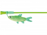 Kačių žaislas pagaliukas su žuvimi TRIXIE, 42 cm, žalios sp.