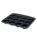 Keksiukų kepimo nepridegančia danga forma PYREX GLIDE, 12 vnt.