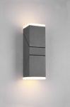 Sieninis LED lauko &scaron;viestuvas TRIO Avon, IP54, 7W, 3000 K, 2 x 800 lm, antracito sp, h28 cm