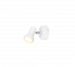 Ta&scaron;kinis &scaron;viestuvas REALITY CANTAR, 1 x GU10, max 5 W, baltos/chromo sp, &Oslash;11x8cm
