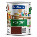 Emaliniai dažai LUXDECOR, blizgus,kar&scaron;to &scaron;okolado sp., 2,2 l