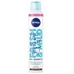 Sausas &scaron;ampūnas tamsiaplaukėms Nivea Fresh Revive, 200 ml