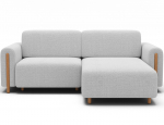 Kampinė sofa Acossta, balta sp., de&scaron;ininė, 154 x 244 cm x 95 cm