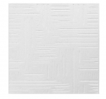 Klijuojamos lubų/sienų plok&scaron;tės VENA, baltos sp., 50 x 50 x 0,6 cm