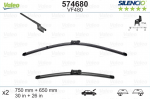 Automobilinis valytuvas VALEO SILENCIO CITROEN, FORD, FORD, PEUGEOT FLAT BLADE, 750/650 mm