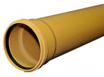 PVC lauko kanalizacijos vamzdis WAVIN, DN200 x 4,9 x 2000