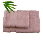 Vonios rank&scaron;luostis BRADLEY, rausvos sp., 70 x 140 cm, 70% bambuko, 30% medvilnės