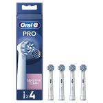 Standartinės dantų &scaron;epetėlio galvutės Oral-B EB60X-4 Sensitive Clean Pro, 4 vnt.