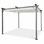 Pavėsinė Pergola SPRINT 290x290 cm, Antracito/Balta