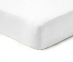 Frotinė paklodė su guma NOSTRA, baltos sp., 140x200+28cm, 80% medv., 20% poliesterio