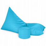 Sėdmai&scaron;is-gultas su pufu Sako XXL Oxford, turkio spalvos