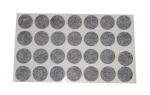 Baldų padukai, veltiniai, d-20 mm, pilkos sp., 28 vnt.