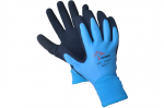 Žieminės darbo pir&scaron;tinės 12104111W, aplietos dvigubu latekso sluoksniu, mėlynos sp., 10d.
