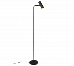 Pastatomas &scaron;viestuvas TRIO Cfloor, 1 x GU10, max 5W, juodos sp., 23 x 151 cm