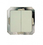 Jungiklis be rėmelio SL 250, 2 klavi&scaron;ų, baltos sp.