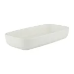 Stačiakampė lėk&scaron;tė AURORA NORDIC WHITE, baltos sp., 21 cm