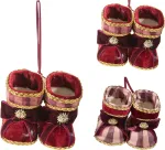 Pakabinama kalėdinė dekoracija WINTER SHOE, įvairių sp., 2 rū&scaron;ių, 8 x 9 cm