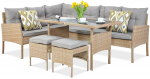 Lauko baldų komplektas CORTINA Corner, Beige