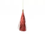 Kalėdinė pakabinama dekoracija TASSEL, raudonos sp., 1 x 3,5 x 15 cm, 3 vnt