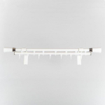 Metalinis sieninis karnizas IMPERIA-CENTO, dvigubas, baltos sp., 2,4 m, &Oslash;19 mm, 1 vnt.