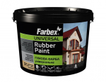 Dažai gumos pagrindu FARBEX RUBBER PAINT, vy&scaron;ninė sp., 1,2 kg