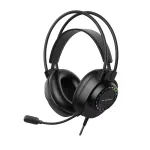 Žaidimų ausinės su RGB ap&scaron;vietimu WESTROM WR-HG908, juodos sp.