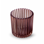 Stiklinė žvakidė CROSBY, tamsiai rožinės spalvos, 9 x 9 cm, 1 vnt