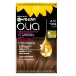 Plaukų dažai Garnier Olia, 6.35 &scaron;okoladinė &scaron;viesiai ruda