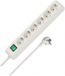 Ilgiklis BRENNENSTUHL Eco-Line, 6 lizdai, 3 m, 3G1,5+J, baltas