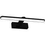 Sieninis LED &scaron;viestuvas MILAGRO SPLASH, 8 W, IP44, 560 lm, 4000 K, juodos sp., 40 cm