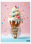 Sąsiuvinis A4 52lap. 70g ICE CREAM linija