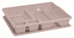 Indų džiovykla su padėklu CURVER BASIC KITCHEN ACCESORIES, kreminės spalvos, h9 x 45 x 38 cm
