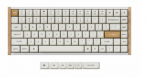 Klaviatūra Keychron K2 HE Special Edition K2H-Q1 Gateron Double-Rail Magnetic Nebula, Anglų (US), balta, belaidė