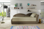 Sofa Aga P, ruda/smėlio
