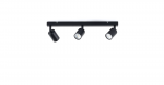 Kryptinis &scaron;viestuvas TK LIGHTING TOP BLACK 3, 3 x GU10 max 10W