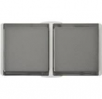 Vir&scaron;tinkinis ki&scaron;tukinis lizdas N&L, 2 vietų, IP54, pilkos sp.