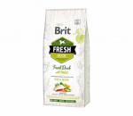 Sausas &scaron;unų ėdalas BRIT FRESH DUCK WITH MILLET ACTIVE RUN&WORK su antiena, 12 kg