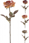 Dirbtinė gėlė ROSE, 3 rū&scaron;ys, 59 cm