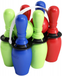 Žaislinis boulingo rinkinys SKITTLES, 6 kėgliai