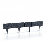 Dekoratyvinė sodo tvorelė GARDEN STONE, antracito sp