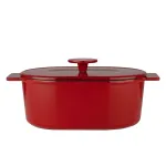 Ketaus puodas su dangčiu UNIWELL, raudonos sp., 28 cm, 4,9l