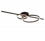 Lubinis LED &scaron;viestuvas TRIO Montilla, 40W, 2700-6000K, 6300lm, juodos sp., 100x12,5x40 cm