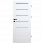 Durų varčia DOMIDOR TORO, baltos spalvos, su stiklu, 844 x 2030 mm, de&scaron;inė