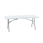 Sulankstomas lauko stalas, 180 x 70 x 74 cm, baltas