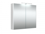 Vonios spintelė RB BATHROOM LARA, su veidr., LED ap&scaron;vietimu, 78,2x65x12 cm, balta