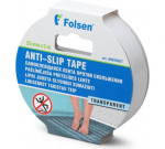 Lipni juosta FOLSEN, mažinanti slydimą, permatoma, 0,025mm x 5m
