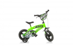 Vaiki&scaron;kas dviratis Dino Bikes BMX, juoda/žalia, 12"
