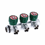 Reguliuojamas vandientiekio kolektorius GENERAL FITTINGS, 4 žiedų, 900, 3/4" x 3/4"