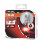 Automobilinė lemputė OSRAM Night Breaker Silver, H4, P43T, 60/55 W, 2 vnt.