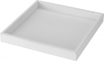 Medinis padėklas, baltos sp., 25 x 3 cm